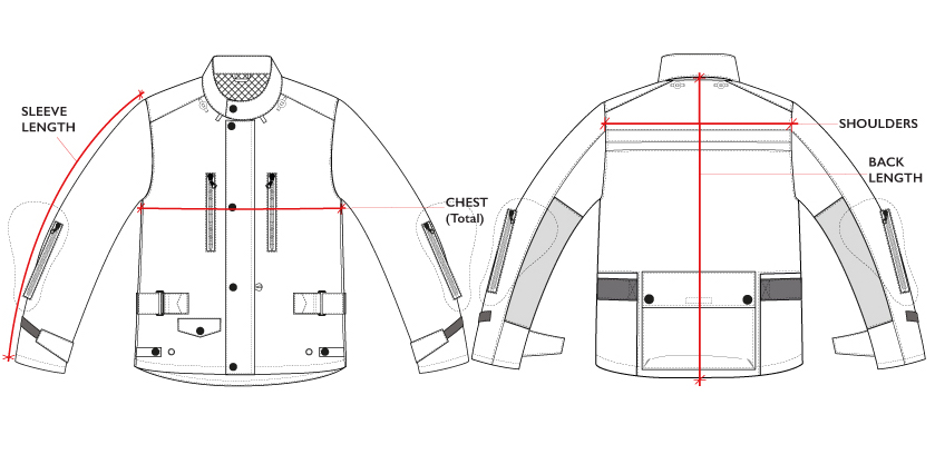 BiondoEndurance_Motorräder_GB_0009/GB_0014)_Jacket-MkII-III_Technical_Drawing